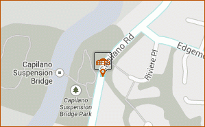 Capilano Suspension Bridge Park map thumbnail, 3735 Capilano Rd North Vancouver BC V7R 4J